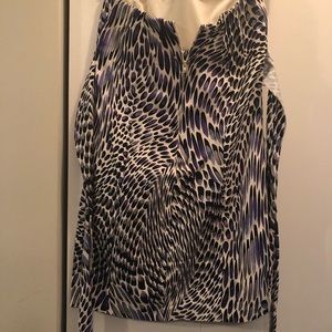 Strapless leopard print cocktail dress